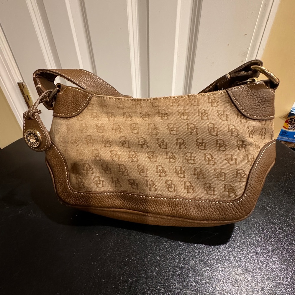 Dooney & Burke small tan shoulder bag